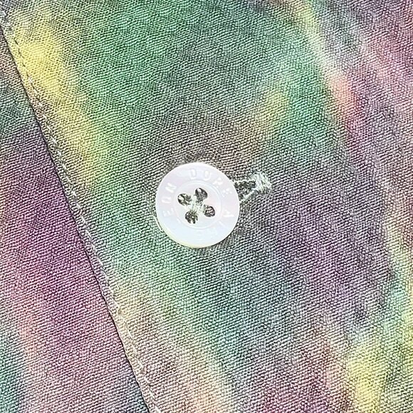 Aime Leon Dore ALD Tie Dye Leisure Shirt Mens Size Small Seersucker Multicolor - Picture 6 of 9